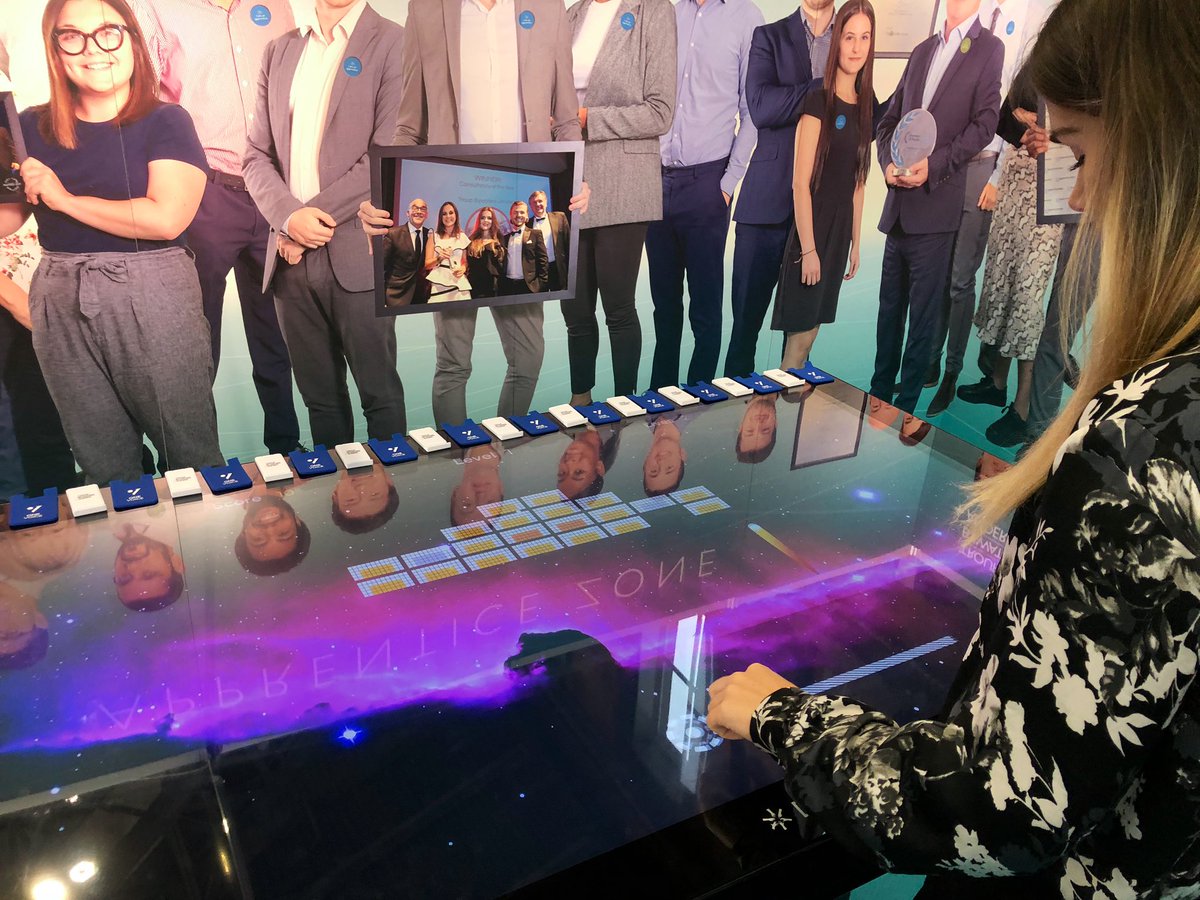 TroupBywaters's tweet photo. We’re all set and ready to go at our #ApprenticeZone! Don’t forget to give us a visit if you’ll be attending @HCEstates @IHEEM and come grab yourself a prize in our interactive table competition. #Apprenticeships @FireItUp_Apps https://t.co/rLsyQMI0Gj