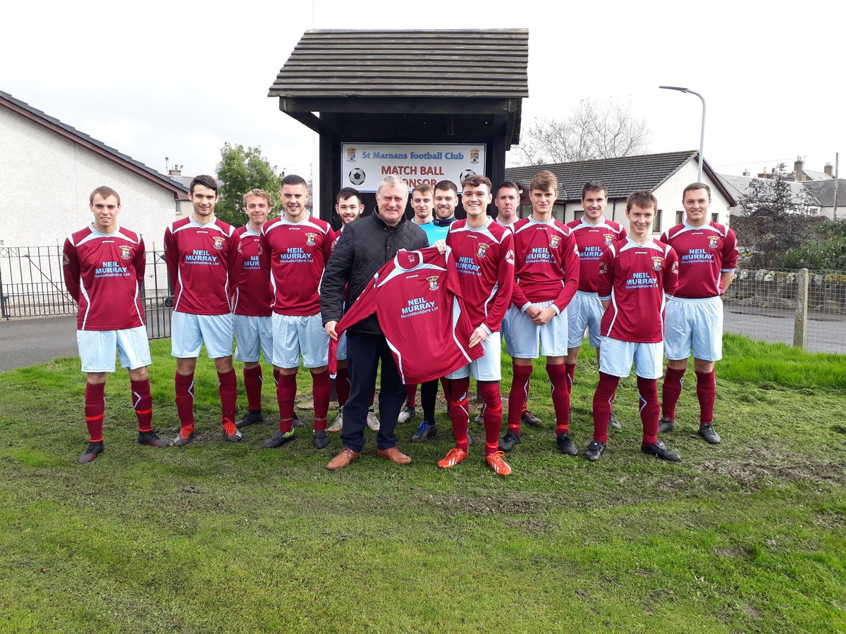 We also owe a huge gratitude to Neil Murray Housebuilders for sponsoring and presenting our new home kit. Neil, himself a former player, has been a fantastic supporter of the club over the years and all at St Marnans wish to thank Neil &amp; family for the kind donation and support.