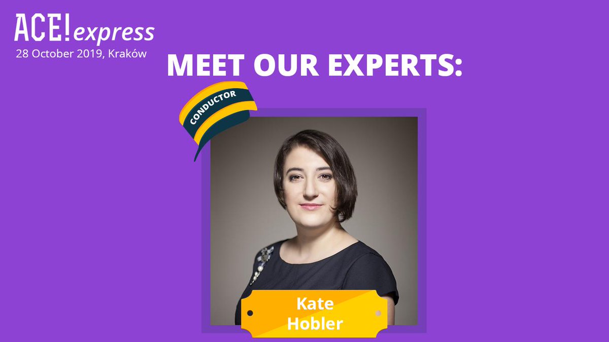 We're excited to announce that Kate Hobler will join ACE! express on the 28th of October 🎉

Stop by our event to listen to Kate's talk 'Many Faces of Kanban' ➡️ Get your ticket here: buff.ly/2LW5Q4H

#agile #agilecoach #kanban