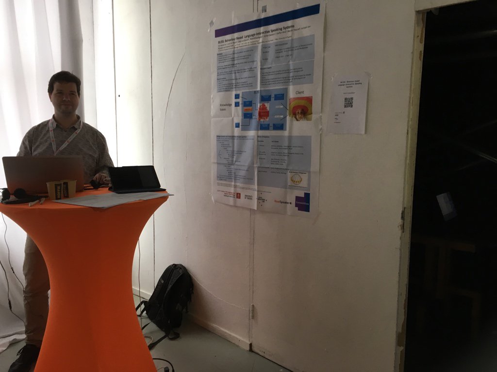 #GFHEU2019 #Bliss testing out our first prototype at Games for Health!! <a href="/HelmeStri/">Helmer Strik</a> #languagemachines