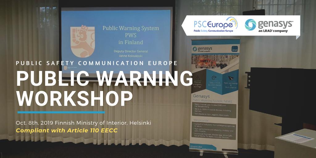 GenasysEU's tweet photo. Natural disasters are on the rise and information is a basic survival need. @PabloGo is sharing ideas at @psc_e 2nd workshop about finding effective #PublicWarningSystems and implementing these in the most efficient way in compliance with #Article110 #EECC https://t.co/woTuIJ2s97 https://t.co/JukGUeTstf