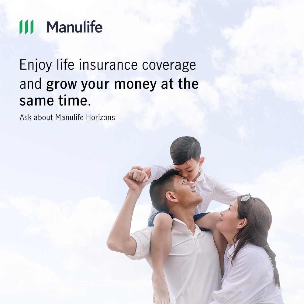 ManulifePH's tweet photo. Have an affordable insurance + investment plan that can protect your family from financial worries. And with regular top-ups, build your funds faster, securing your family’s future more. Interested? Click here to know more about Manulife Horizons: https://t.co/QdOsDsEqoR https://t.co/Lgh8gIVG3Z