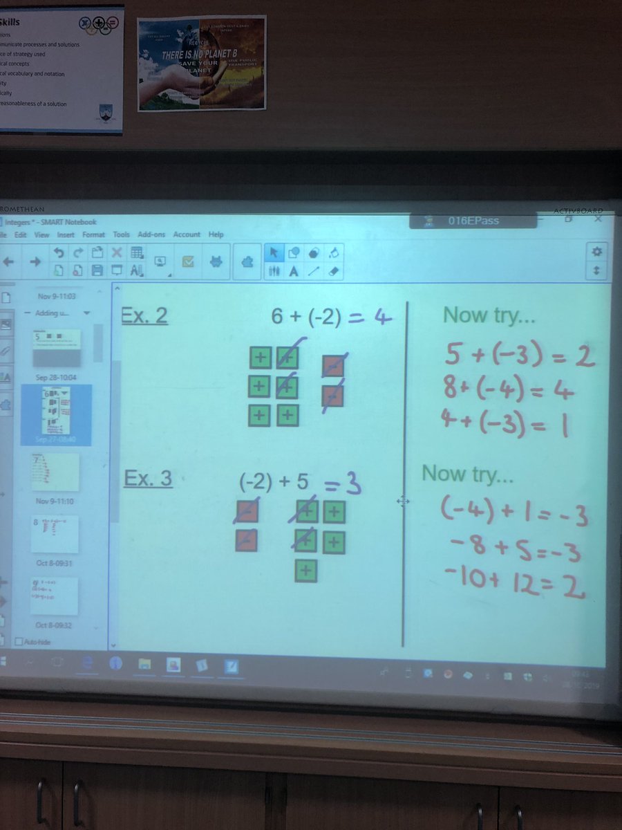 MissPass2's tweet photo. First time teaching integers using tiles. ➕➖✏️ https://t.co/Aisp2lGqWp