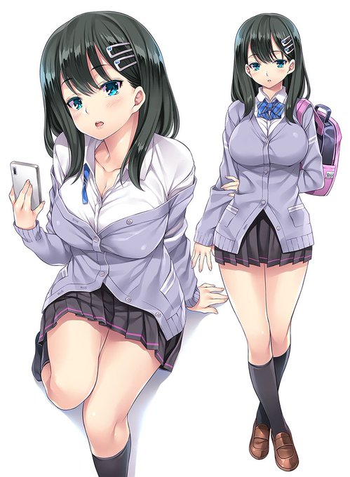 冬コミ合わせ新刊キャラデザです!たまには微乳をと思ったけど今回もムチムチにしちゃってごめんね・・たぶん催眠とかかかっちゃっていろいろ受け入れちゃうと思います (*゜ρ゜) 