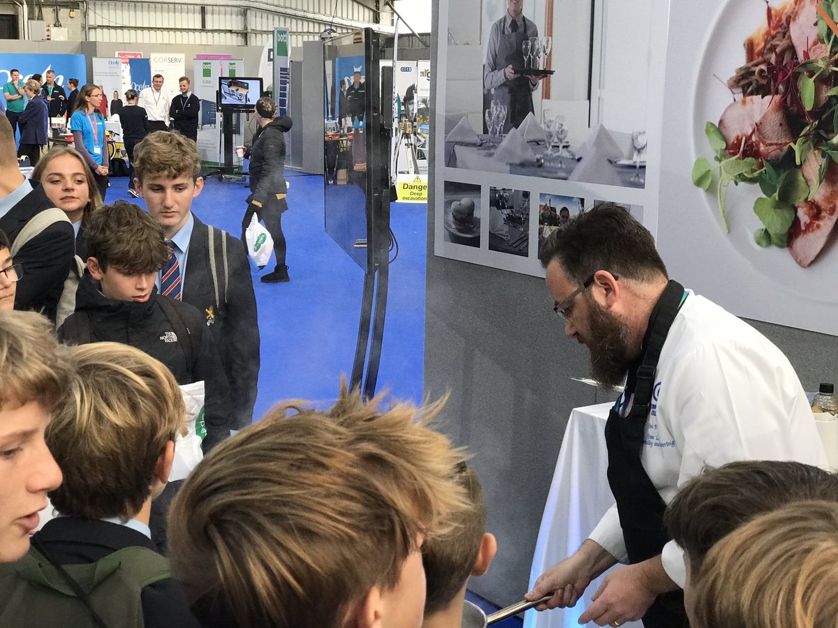 CareersHubCIoS's tweet photo. Cooking demonstrations happening today at #CornwallSS19 with @CornwallCollege https://t.co/oxuySAFOor