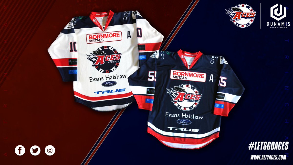 Here they are! The new 19/20 Altrincham Aces @DunamisWear jerseys!! Some have you may have seen these in action over the weekend, but if it’s your first look, tell us what you think in the comments below! ♠️♥️♣️♦️
#aces #altrincham #newjerseys #letsgoaces #dunamissportswear