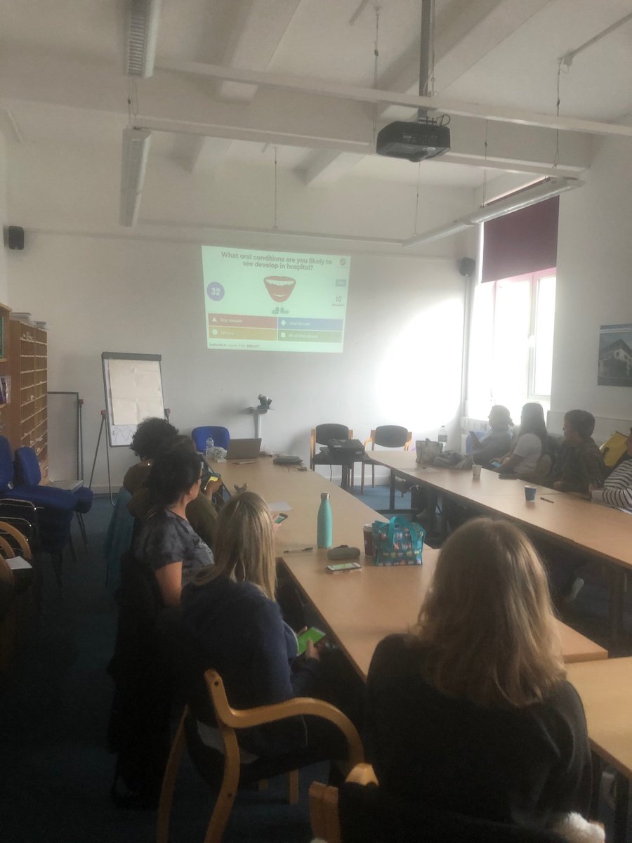 NickyPilbro's tweet photo. Great session on #preceptorship on #mouthcarematters lots of input from our @BSUH_NHS preceptees. 👅👄🦷 https://t.co/SR4EeomUgj