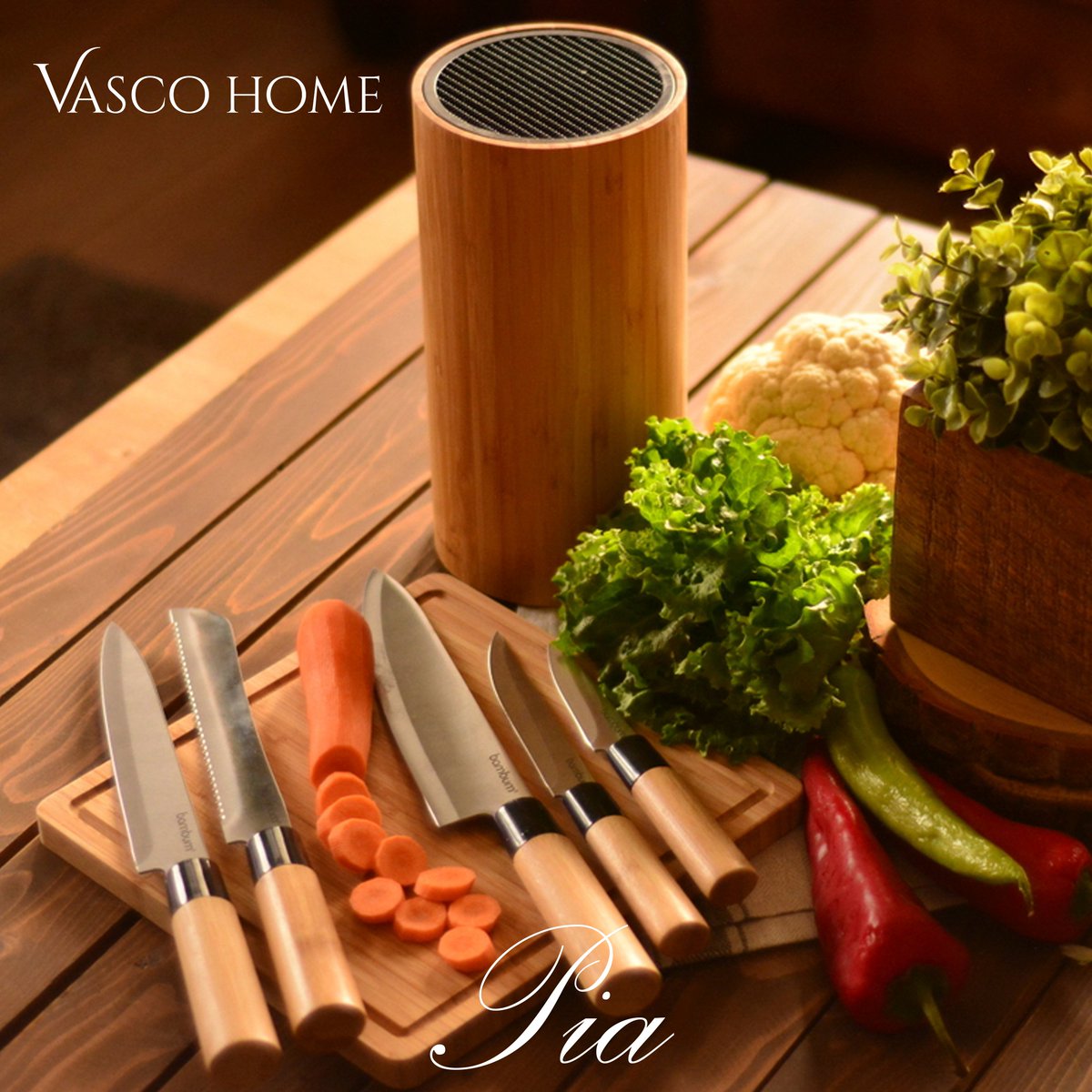 6 Parça Bambu Bıçak Seti Vasco Home’da !

Sapı çelikle perçinlenmiş bambudan, gövdesi karbon çelikten üretilen Pia, kullanışlı standıyla birlikte her zaman elinizin altında olacak.

#bambu #bambuservis #bambusunum