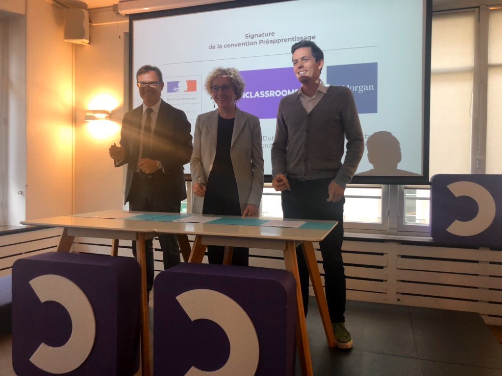 OCFrance's tweet photo. C’est parti 🚀 Nous sommes très fiers d’annoncer le soutien du @Minist_Travail @jpmorgan pour préparer à l’apprentissage des milliers de jeunes partout en France et en particulier en @seinesaintdenis @hautdefrance @Occitanie @ile_lareunion cc @p_dubuc @murielpenicaud https://t.co/WQ01Y8qgpn