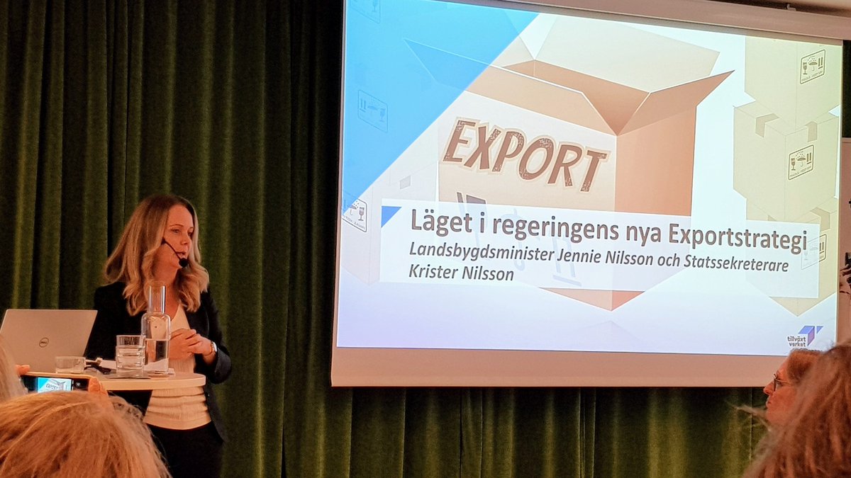 Landsbygdsminister <a href="/JennieNilsson/">Jennie Nilsson</a> : Likvärdiga förutsättningar i hela landet viktigt i regeringens nya #exportstrategi Men hur gör vi? #exportsamverkan