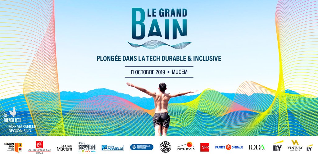 J-3 avant Le Grand Bain : LE rendez-vous de la #tech durable et inclusive ! Le 11 octobre
Nous serons au <a href="/Mucem/">Mucem</a> pour plonger dans une Tech avec 
un impact positif sur la société et la 🌍!  
 ➜ po.st/GrandBain 
@AMFrenchTech 
 <a href="/maregionsud/">Région Sud</a>