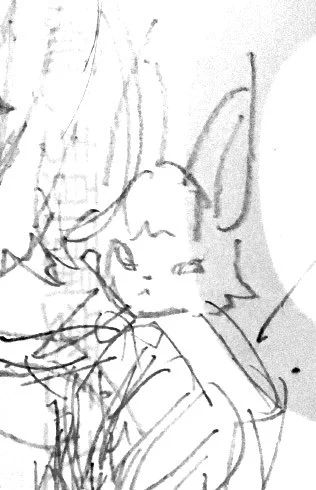 フォウくんの下書き顔が凶悪すぎる 