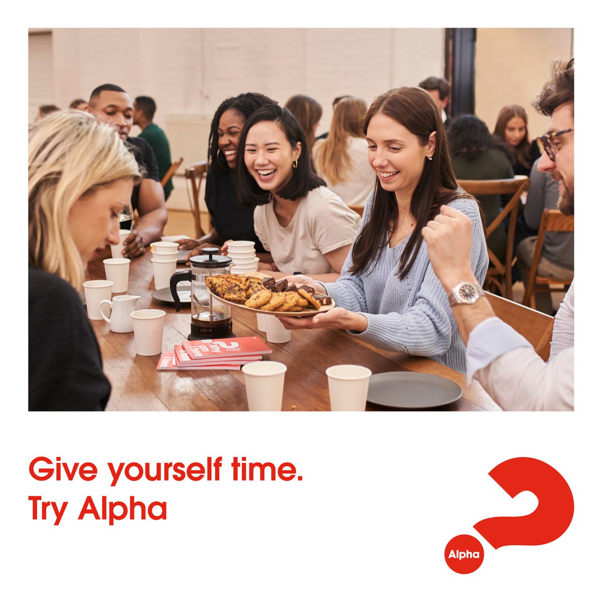 Why not give yourself some space to explore life and all that it means? Alpha is a series of interactive sessions to explore faith and life and it starts TONIGHT! Join us at 5.30PM (NG8 4FD) or 7PM (NG8 5GE) to eat food, watch a talk and discuss in small groups. #tryalpha