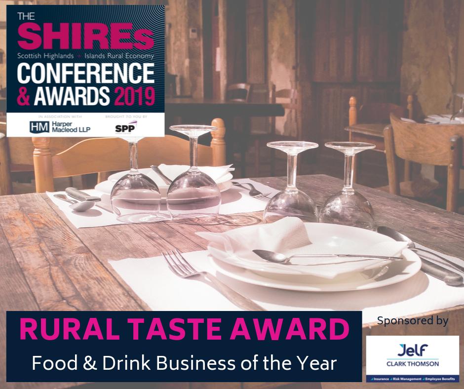 HighNewsMedia's tweet image. Entries still open for #TheShires2019 awards &amp;amp; we're encouraging Food &amp;amp; Drink related brands, business or projects to submit their entries in the Rural Taste Award, Food &amp;amp; Drink Business of the Year category sponsored by @Jelf_UK Enter at bit.ly/2Zffkfu  @HarperMacleod