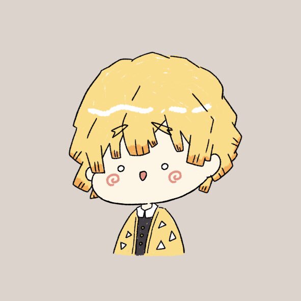 くるみちゃんのおえかき 移行しましたさんがTwitterに投稿した我妻善逸(鬼滅の刃)のイラスト。