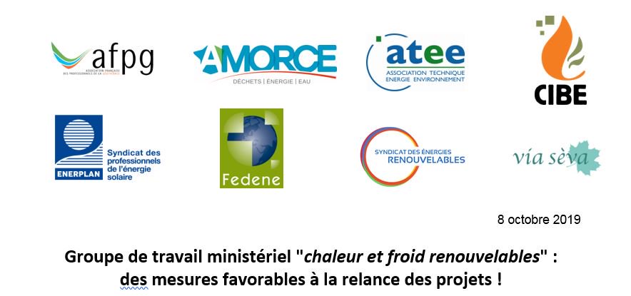 _FEDENE_'s tweet photo. [PRESSE Club de la chaleur renouvelable] Groupe de travail ministériel #chaleur et #froid renouvelables : les acteurs saluent les mesures favorables à la relance des projets #EnR #TransitionEcologique #CIBE #AFPG 👉 https://t.co/ZWJuC6F6kb https://t.co/GG91IGcFLs