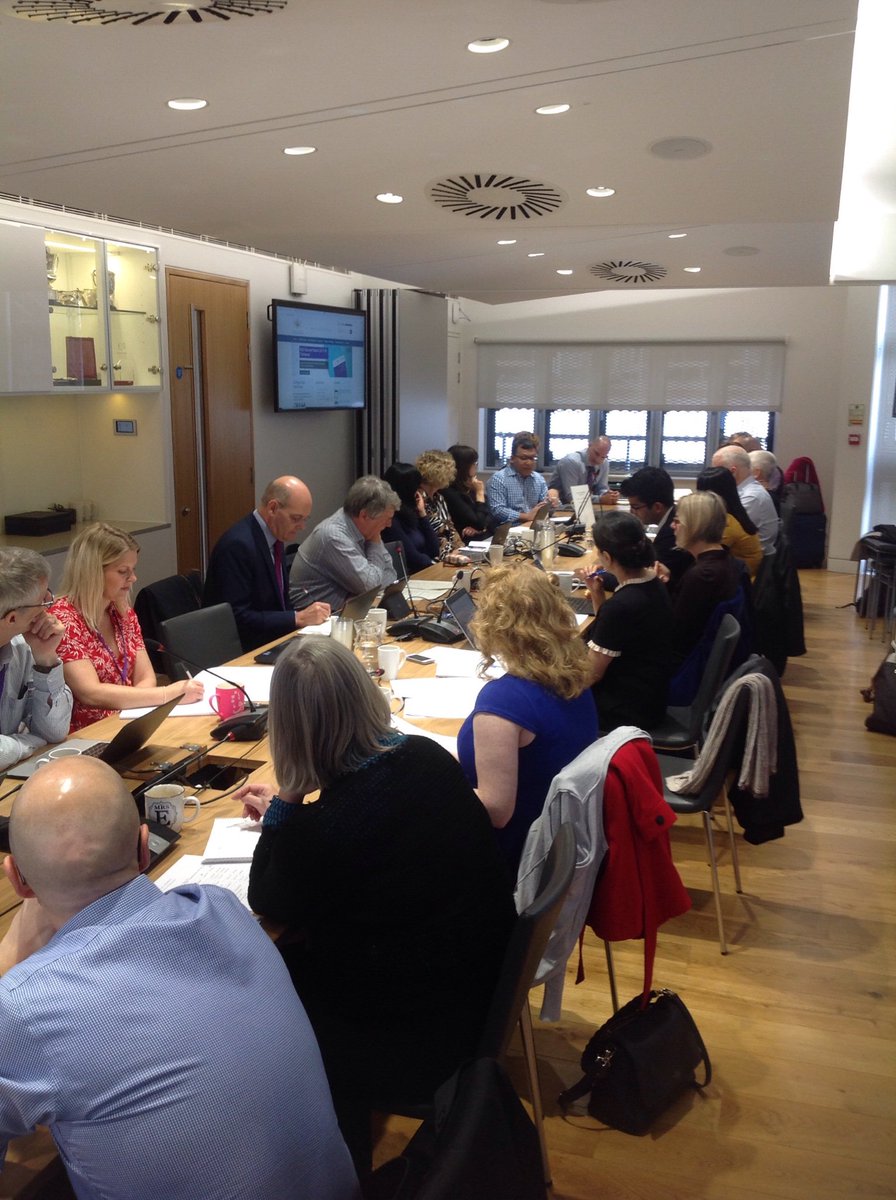 Welcome to all <a href="/ClinicalCouncil/">Clinical Council for Eye Health Commissioning</a> Members to discuss the future of #eyehealth and care in England. Thank you <a href="/RCOphth/">Royal College of Ophthalmologists</a> for hosting the meeting chaired by <a href="/FPH/">Faculty of Public Health</a> Parul Desai and <a href="/CollegeOptomUK/">College of Optometrists</a> <a href="/DavidParkins2/">David  Parkins</a> and thank you <a href="/NHSEngland/">NHS England</a> for your contribution.