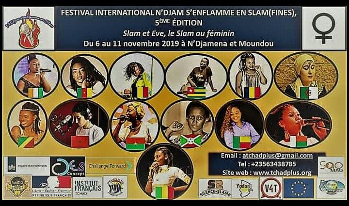 Mariusca3's tweet photo. Nous sommes invités au Festival International N'Djam s'enflamme en Slam. Nos mots s'envoleront au Tchad aux côtés de nos Slam'soeurs ! En savoir plus sur : https://t.co/xzH7v7TWr2 

Slamicalement votre ! #Fines
#Afrique #slameuses #congo
#festival #artistsontwitter #mariusca https://t.co/A1xGduN1Vb