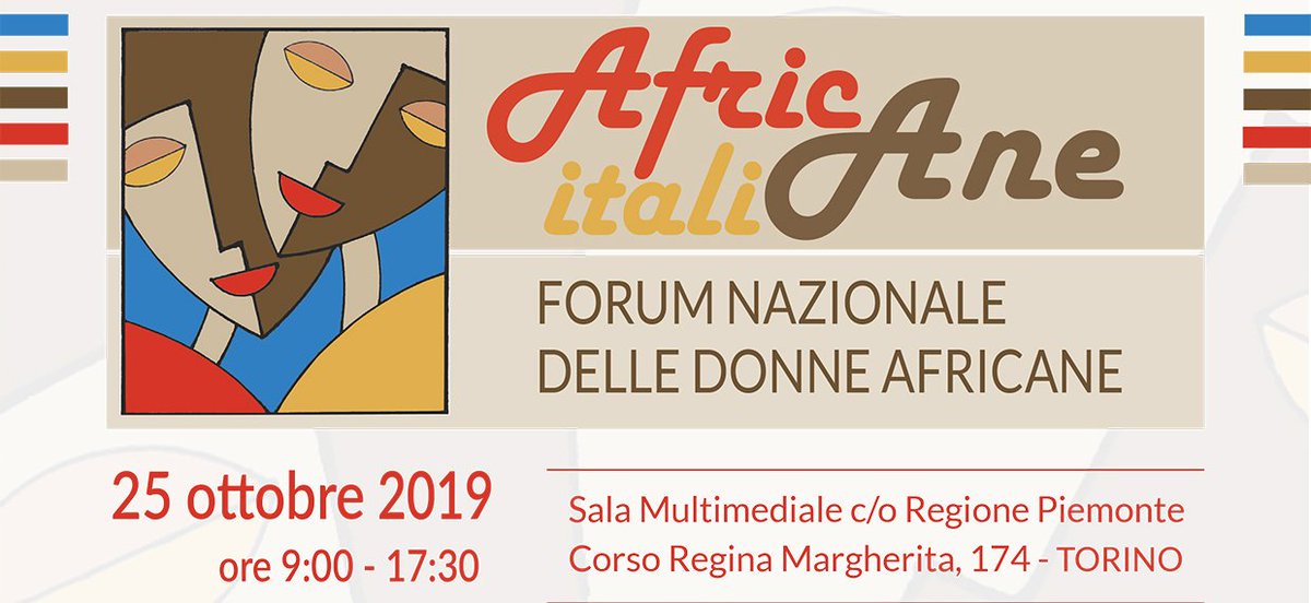 Robidho's tweet photo. A Torino il 25 ottobre il II #ForumDonneAfricane #AfricaneItaliane
Iscrizioni e programma: https://t.co/oSbqmMhcXD
@migrantitorino @GruppoAbele
#migranti #donne #Torino #RegionePiemonte #Africa #Ofad https://t.co/CDd4Od2P5D