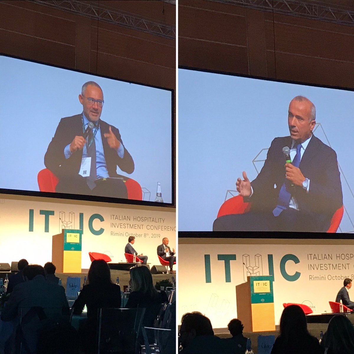 confalb's tweet photo. #8ottobre #ITHIC in “Una finestra sull’Italia: scenari e prospettive per fli investimenti alberghieri” è il momento di Alessandro Belli di @GruppoCDP e Luca Dondi dall’Orologio di @nomismaustampa https://t.co/C1OO2dqBmj