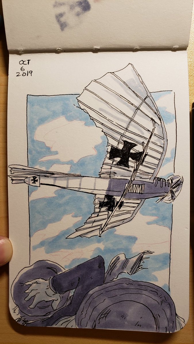 sleepydino's tweet photo. #Inktober Day 6: The Fly 5K race gave us free admission to The Museum of Flight where I saw an Etrich Taube suspended as you approach the atrium. #Inktober2019 #airplane #flight #orcarunning #fly5k https://t.co/HEGt950h9V