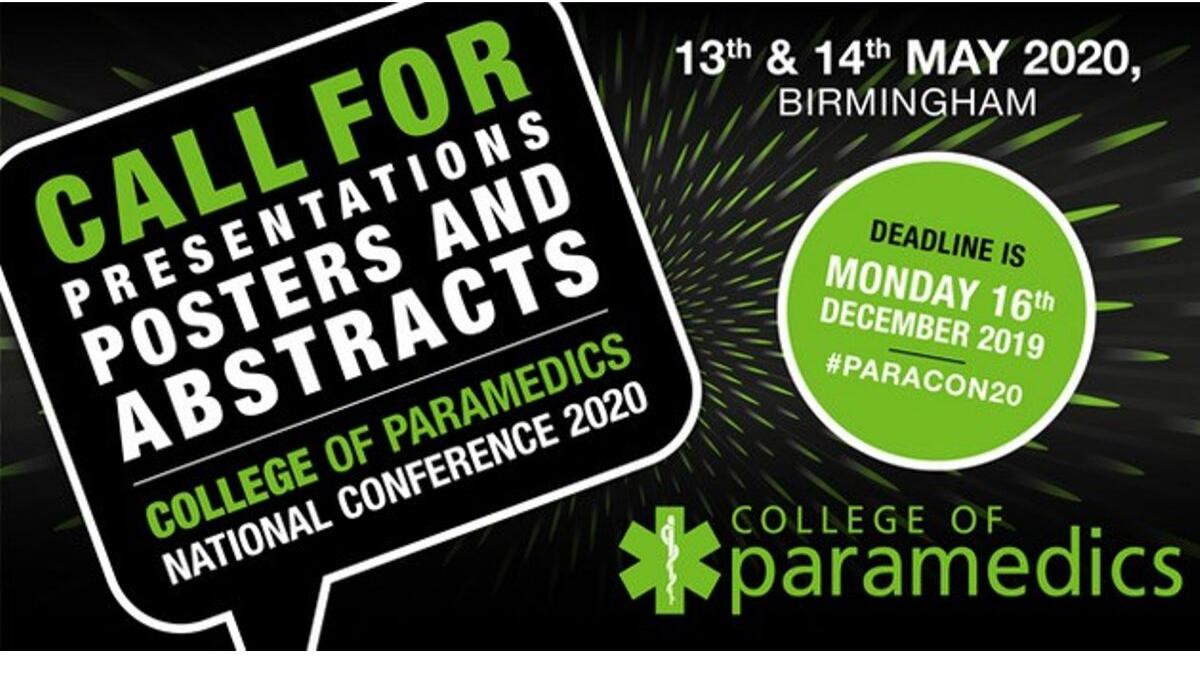 Have you got #ParaResearch to present? Call for posters, presentations and abstracts now open for #ParaCon20. Closing date 16th December. ow.ly/7bKn50wcFv2 Event takes place at @HiltonBhamMet on the 13th &amp; 14th May 2020.