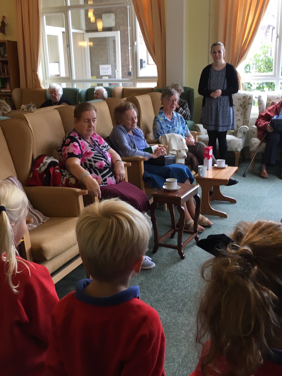 FairClose's tweet image. Children from Cheam School at Fair Close Centre this morning singing harvest songs! A joyful occasion.