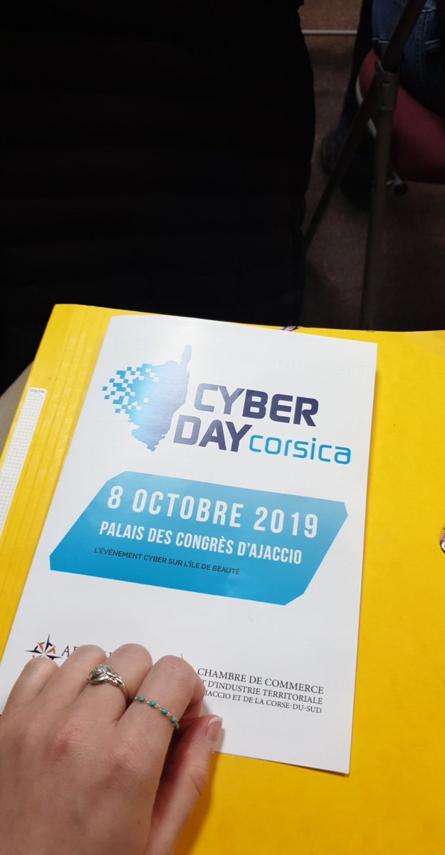 Christelpayraud's tweet photo. #CyberSecurity #CyberDay2019 #CyberDaycorsica @UnivCorse https://t.co/6LbCkOIimt