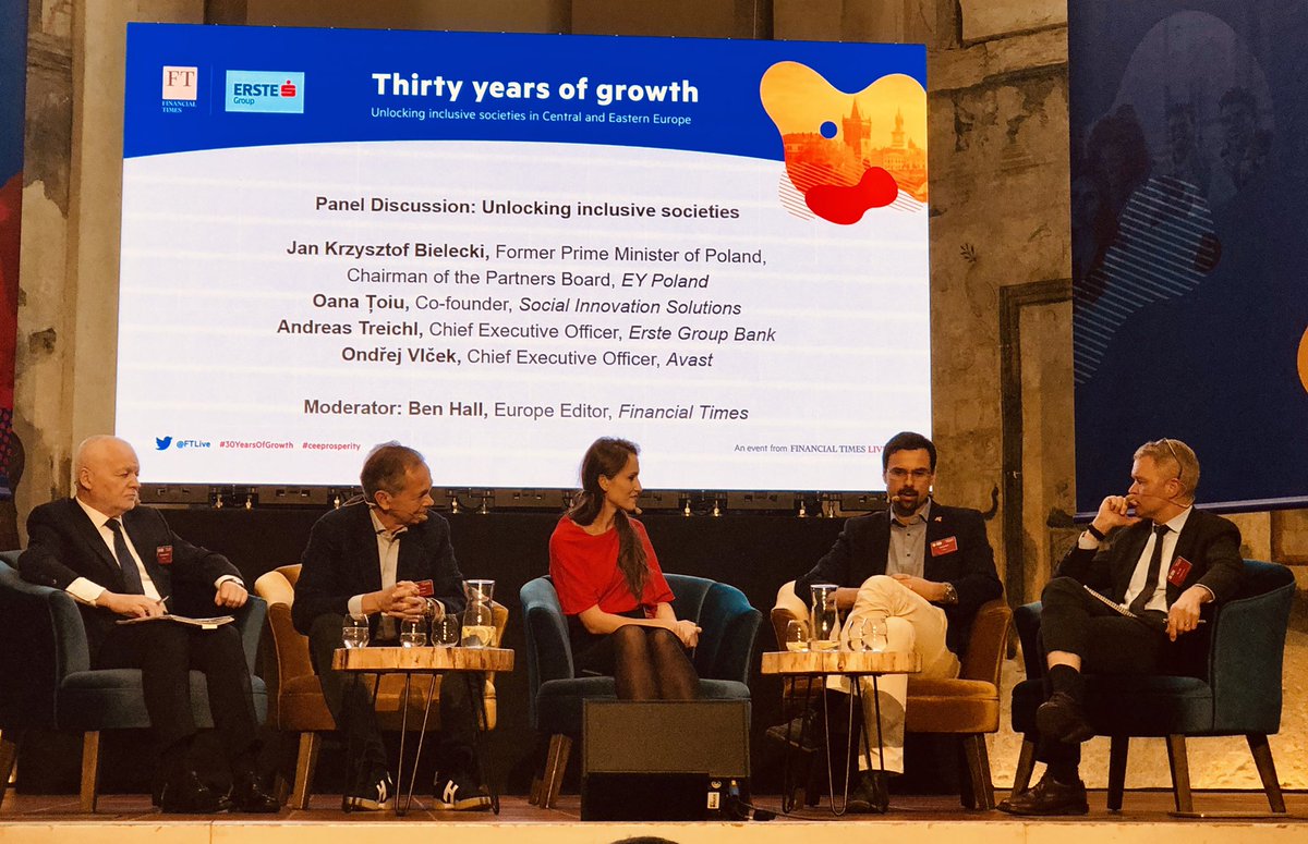 'Czech IT and Czech rep in general needs first of all needs to move to higher level from smart IT craftsmen industry of today to product inventing industry of the future. To have more Avasts, we need more and better education.' @AvastVlk at @FT #30YearsOfGrowth @ErsteGroup