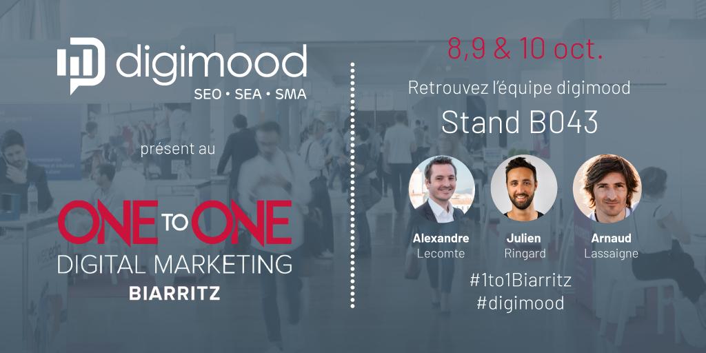 Programme d'arrivée du #1to1Biarritz 
▶️ Faire le plein d'inspiration avec la Keynote d'ouverture de <a href="/Thomas_Husson/">Thomas Husson</a> 
▶️ Foncer voir Digimood stand B43 pour mettre tout ça en pratique sur les leviers du référencement naturel et payant

#seo #sea #sma #rankmeimfamous #digimood