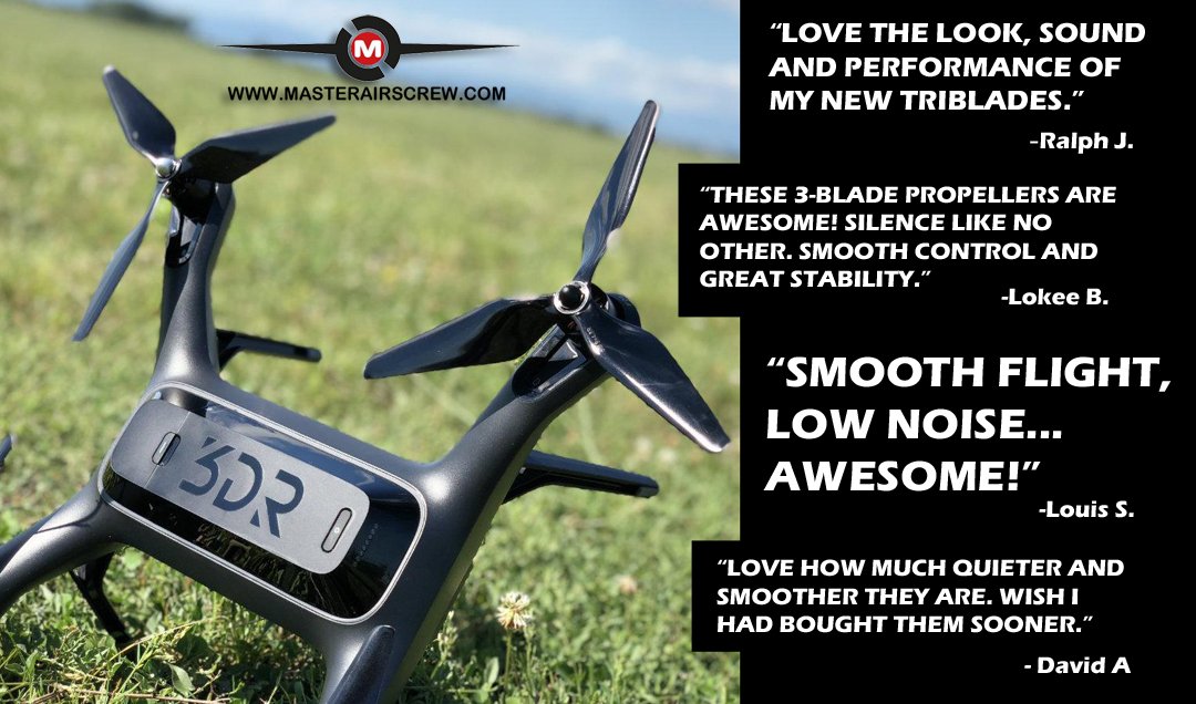 MasterAirscrew's tweet photo. Master Airscrew 3-blade upgrade props will give your 3DR Solo a boost in performance and style!
https://t.co/dOX1TXJXWQ
#3dr #solo #3blade #upgrade #masterairscrew #prop #propeller #madeinusa https://t.co/tYgxrypR5C