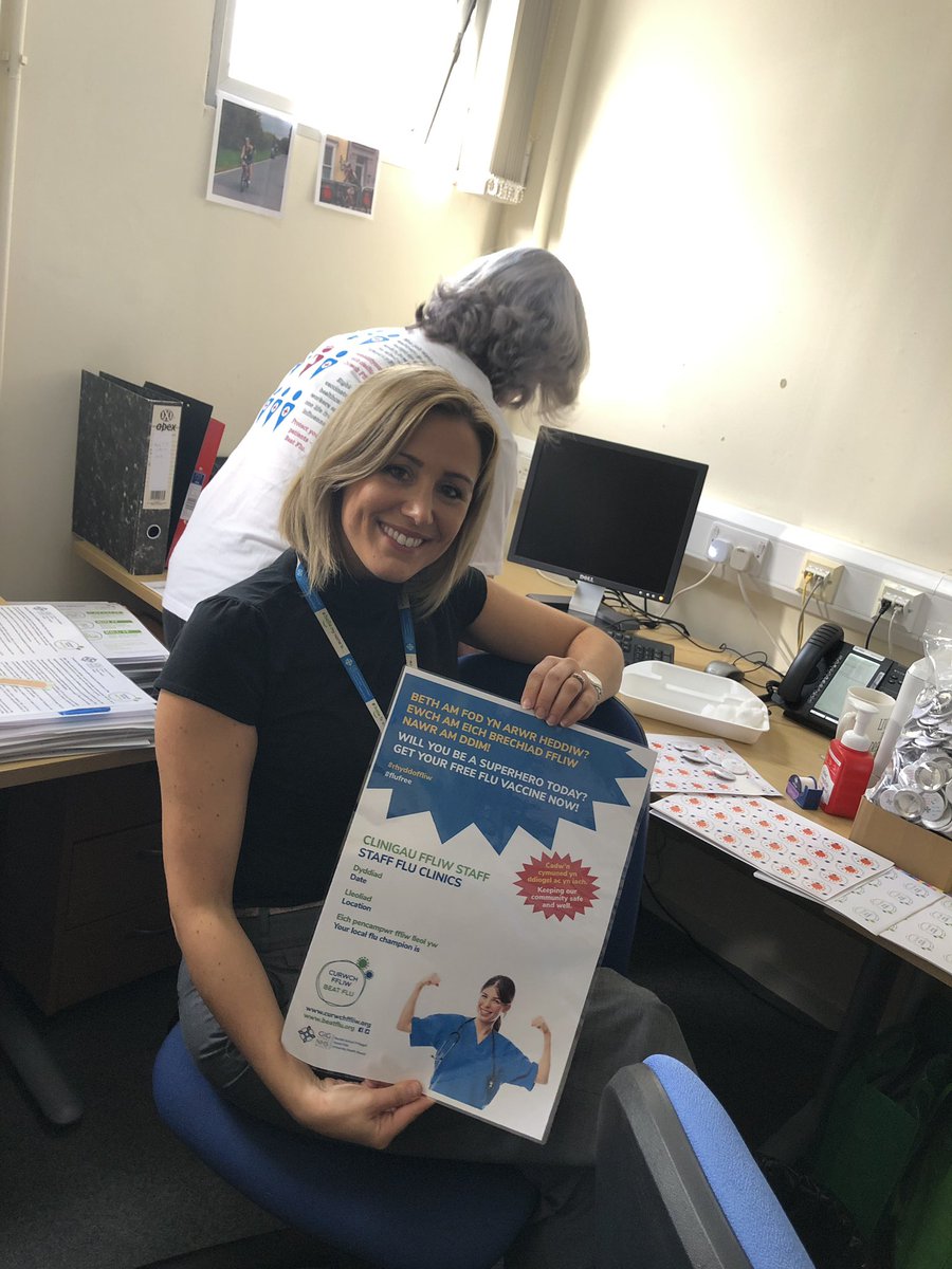 sunsteph123's tweet photo. @IPHywelDda @HywelDdaHB @jervis_ros @melerijenks Thank you to the wonderful IP team doing our Scheduled care flu clinic today #flujab https://t.co/ISn6lRQTyQ