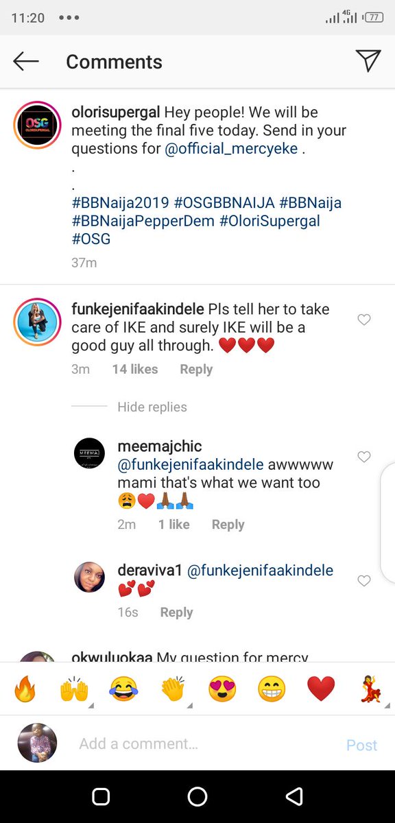 Ivydoris27's tweet image. Funke akindele is also a shipper,check her comment on olorisupergal to mercy #BBNaija #mercyforthemoney #TeamMercy