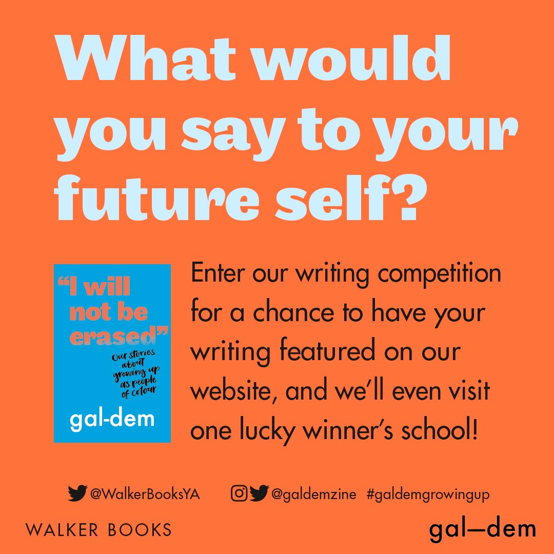 Remember our writing competition ends soon on 18 Oct! If you know someone who's 14-17 &amp; loves writing they can enter to win: 

✨A published piece on our site 
✨A £50 Waterstones voucher
✨Books from <a href="/WalkerBooksYA/">Walker YA</a>
✨A mentoring workshop

More info here > bit.ly/2XRnk94