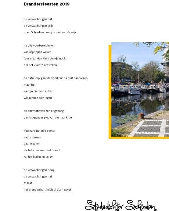 We delen nog even wat mooie woorden van <a href="/SdichterSdam/">StadsdichterSchiedam</a> #brandersfeesten #schiedam