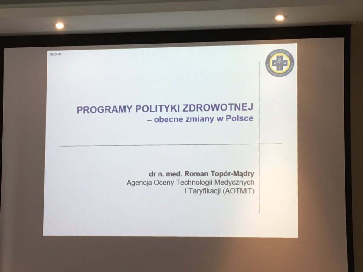 Programy polityki zdrowotnej prezentuje podczas @EBHC_PL prezes @aotmit Roman Topór-Mądry #zdrowie #zdrowiepubliczne #profilaktyka