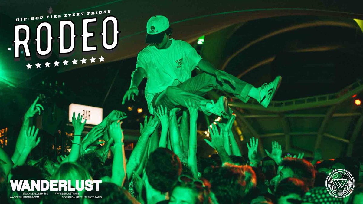 Vous n’êtes même pas prêts pour ce week-end au Wanderlust 💥😁

• Vendredi : la soirée RODÉO continue 🔥 RAP, TRAP, RNB ALL NIGHT !
• Samedi : la tant attendue NUIT RNB &amp; SOUL reprend du service et elle va faire des heureux 😍 

Tu seras là avec ta team ? 🤜🏽🤛🏽