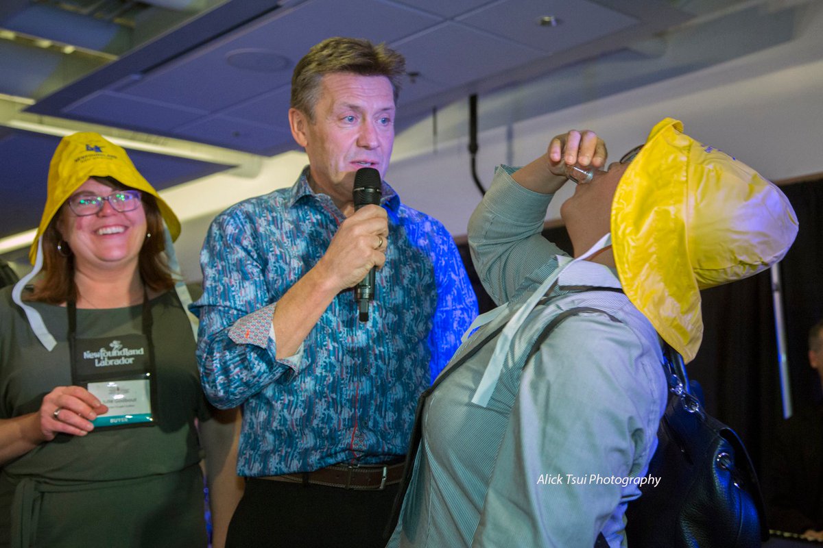 positively4ever's tweet photo. What a great Screech-In party at @Atlcanshowcase Welcome to all tourism delegates visiting @CityofStJohns @spiritofnl @DestinationSJ @HospitalityNL  Emera Innovation Exchange (Previously Battery Hotel) #ACS2019 @NLtweets #Sou'wester #hats https://t.co/IDNcrwyoc1