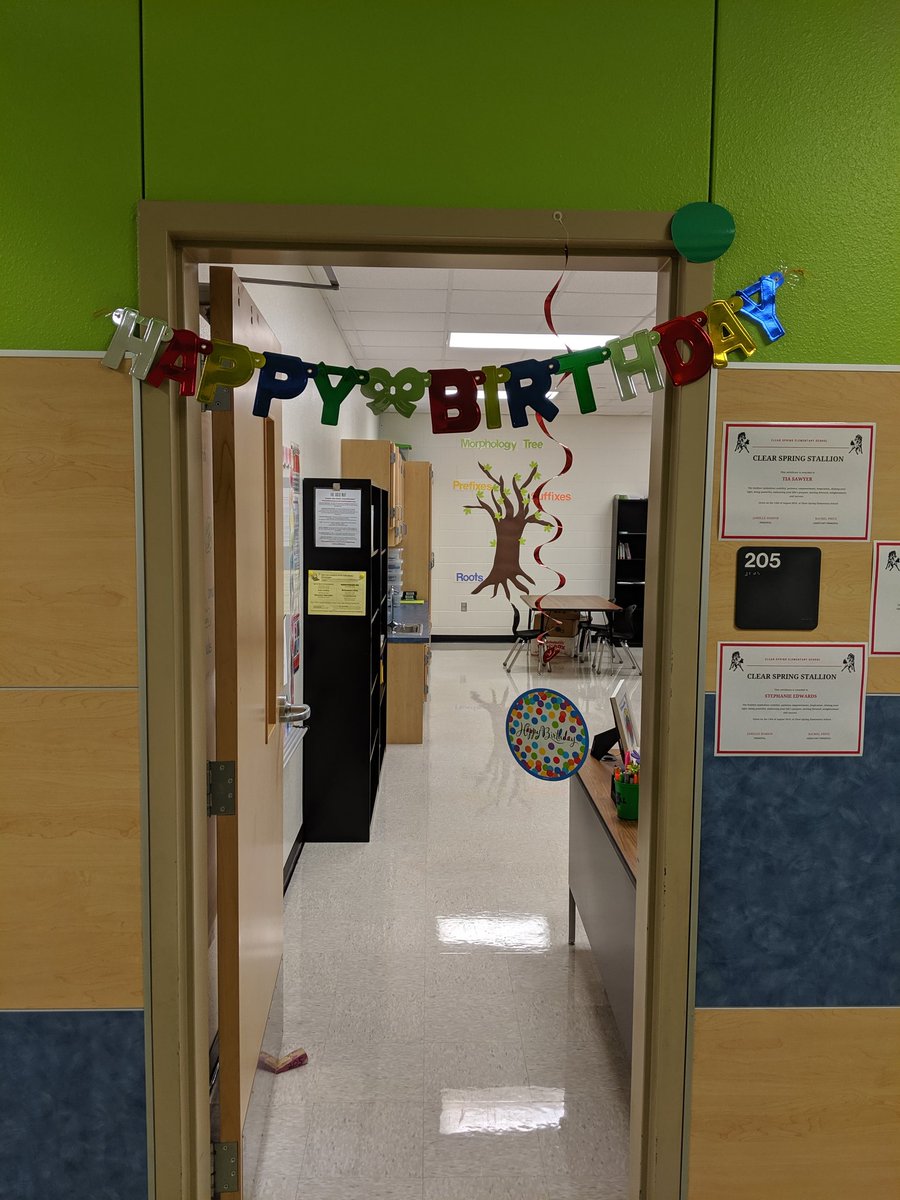 tiaesawyer's tweet photo. Yesterday was my birthday and I got some fabulous door decor!! Love my job, LOVE my campus #CSESisBest @LowtherKristin thanks again, it made me smile all day #HappyBirthday https://t.co/6Y2g4w70dI