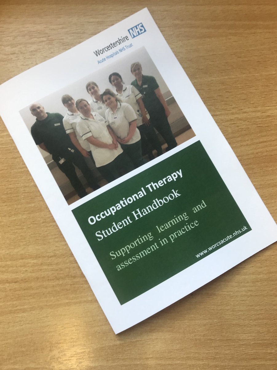WAHT_OT's tweet image. Our teams have been busy working on our new student handbook.... here is the finished result 🙊💚  #supportingstudents #valueOT #practiceplacements