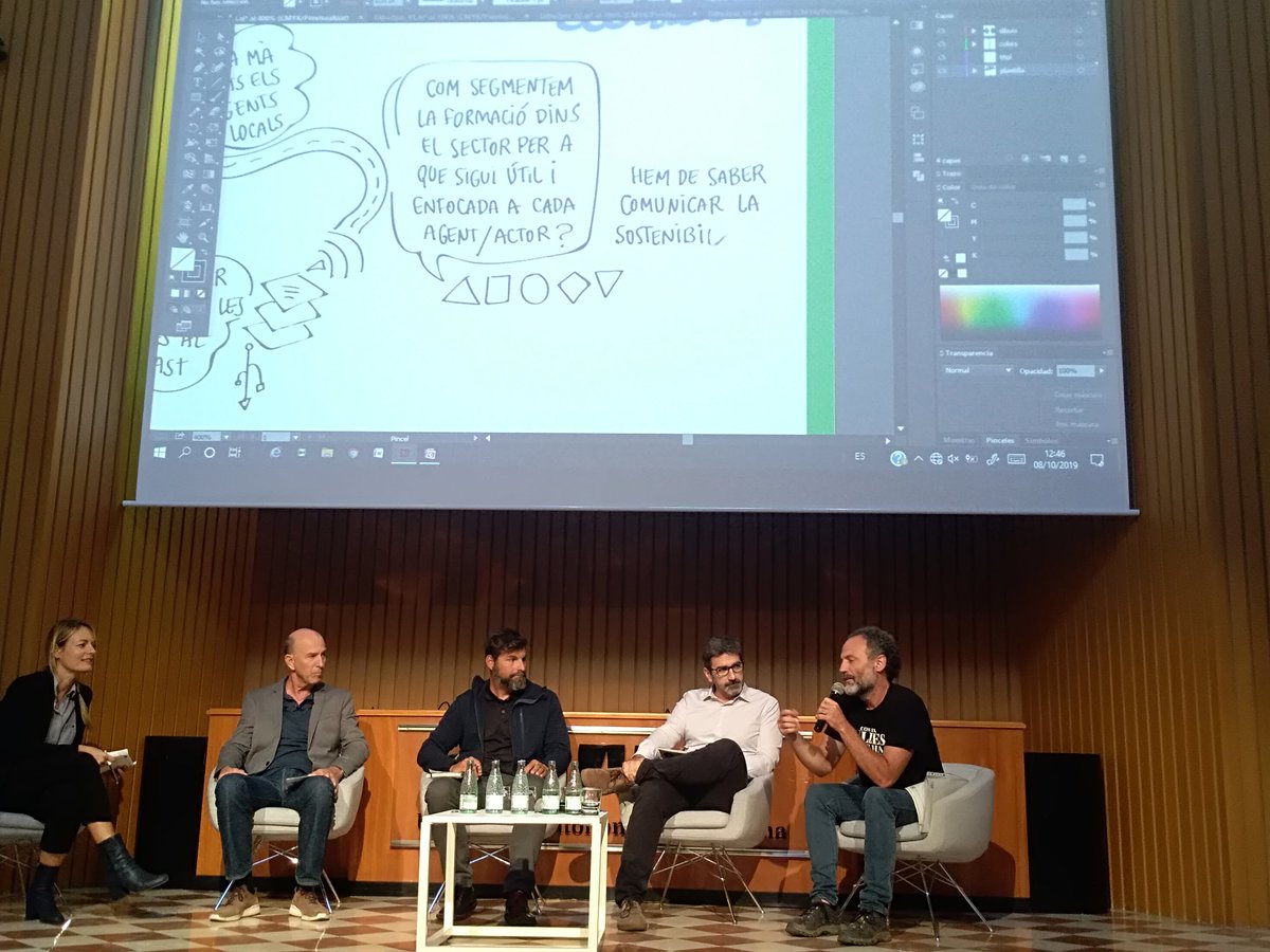 Avui participem a la conferència final del projecte <a href="/SustainTProject/">Sustain-T</a> de la mà de la @uab  
Expliquem com treballem el #turismesostenible a la comarca. 💚📝