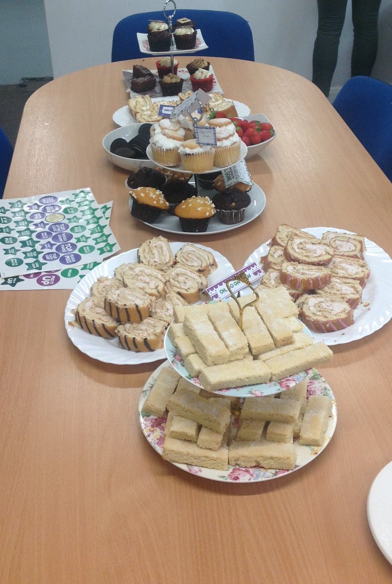 NESSSS2017's tweet photo. Well done and thank you to everyone who was involved in our #Hersham #macmillancoffeemorning. We raised £119.49 for the #charity. The staff and #students also had a #fantastic day and were pleased to see all our guests. https://t.co/1tJwySbYq0