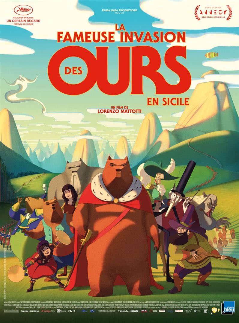 La famosa invasión de los osos en Sicilia (La fameuse invasion des ours en Sicile; Francia/Italia/Bélgica, 2019) Dirección: Lorenzo Mattotti Voces: Antonio Albanese, Leïla Bekhti, Toni Servillo