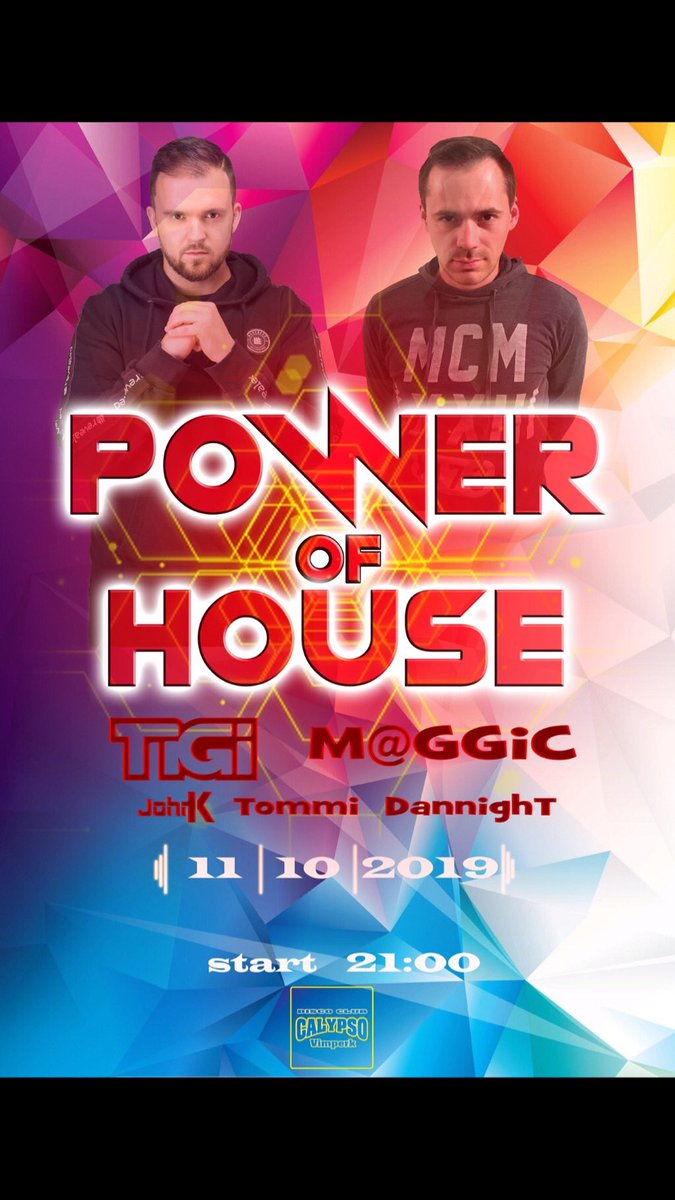 dj_dannight's tweet photo. 11.10.2019 - Power of House w/ TiGi https://t.co/gOCmvLYhWR