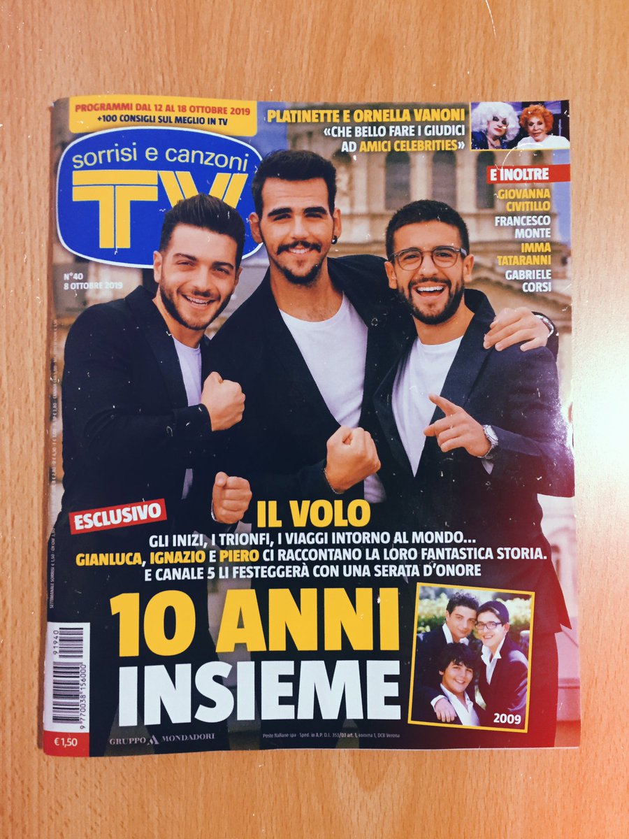 🥳 🗞 #ilvolo #ilvolo10anniversary #tvsorrisiecanzoni #cover