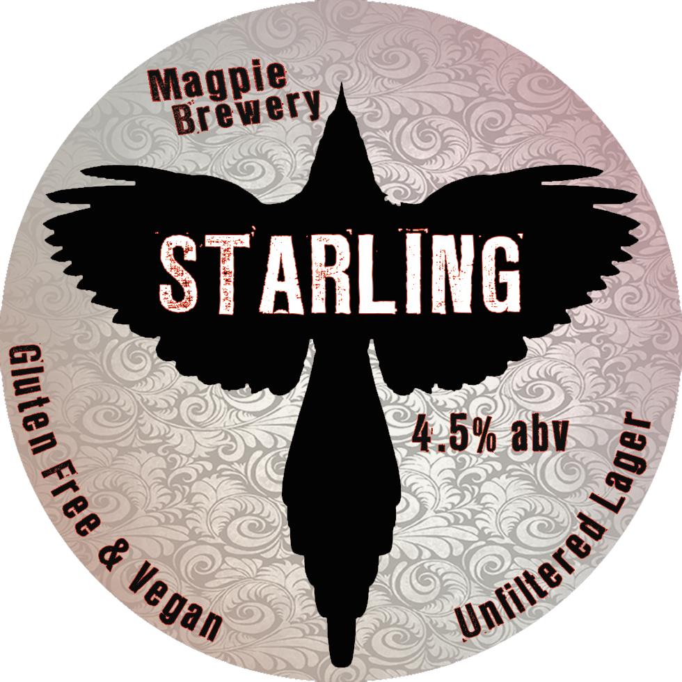 MagpieBrewery's tweet photo. STARLING Lager and Dry Hopped STARLING Lager launching this Wednesday at the Robin Hood Beer Festival and across our 3 pubs #RHBF #Magpiebrewery #craftbeer #Vegan #Glutenfree https://t.co/ExVVQRidxe
