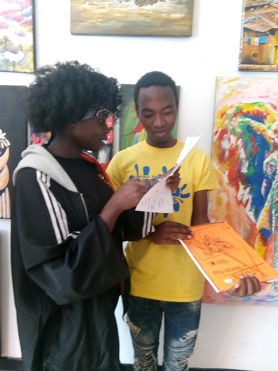 TRF_EA's tweet photo. We love bringing people together! Inspired by a visit by @bartondamer of Already Been Chewed, today @G5mbarty of @martianfx spent time with artists from @uwezakenya talking about opportunities in digital art. https://t.co/o0m3TG1EOX