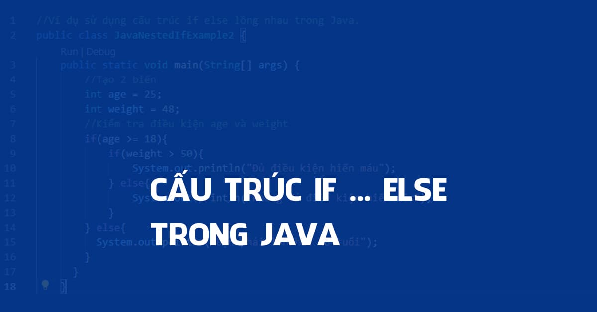 day_ict's tweet image. Cấu điều khiển if else trong JAVA. Hiểu ngay cơ chế hoạt động và thực hành ví dụ cụ thể.
laptrinhvienjava.com/cau-truc-dieu-…
#if #else #java #hocjava #laptrinhjava #niit #niithanoi #niiticthanoi