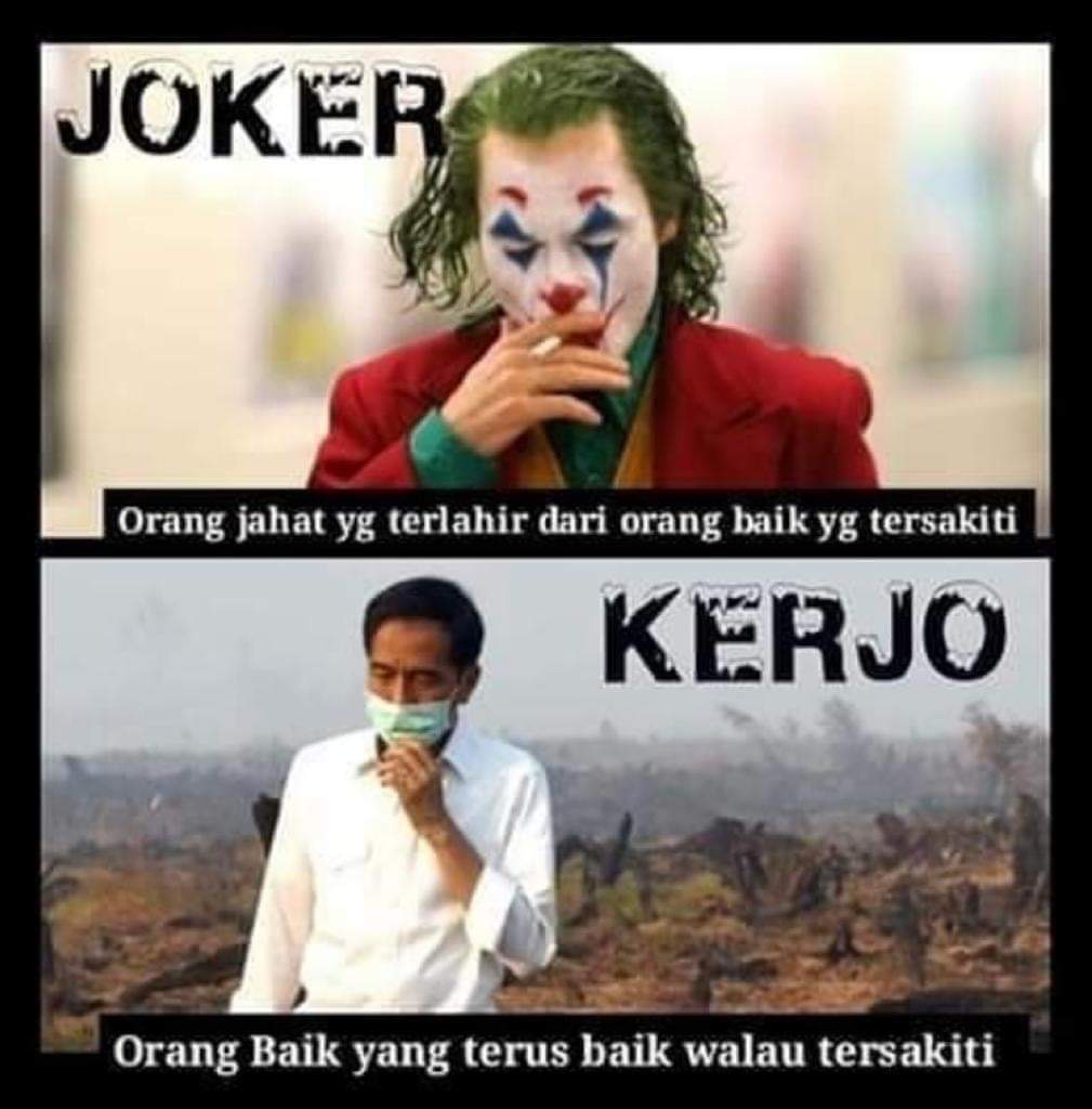 Wahabi Garis Lucu Joker Orang Jahat Yang Terlahir