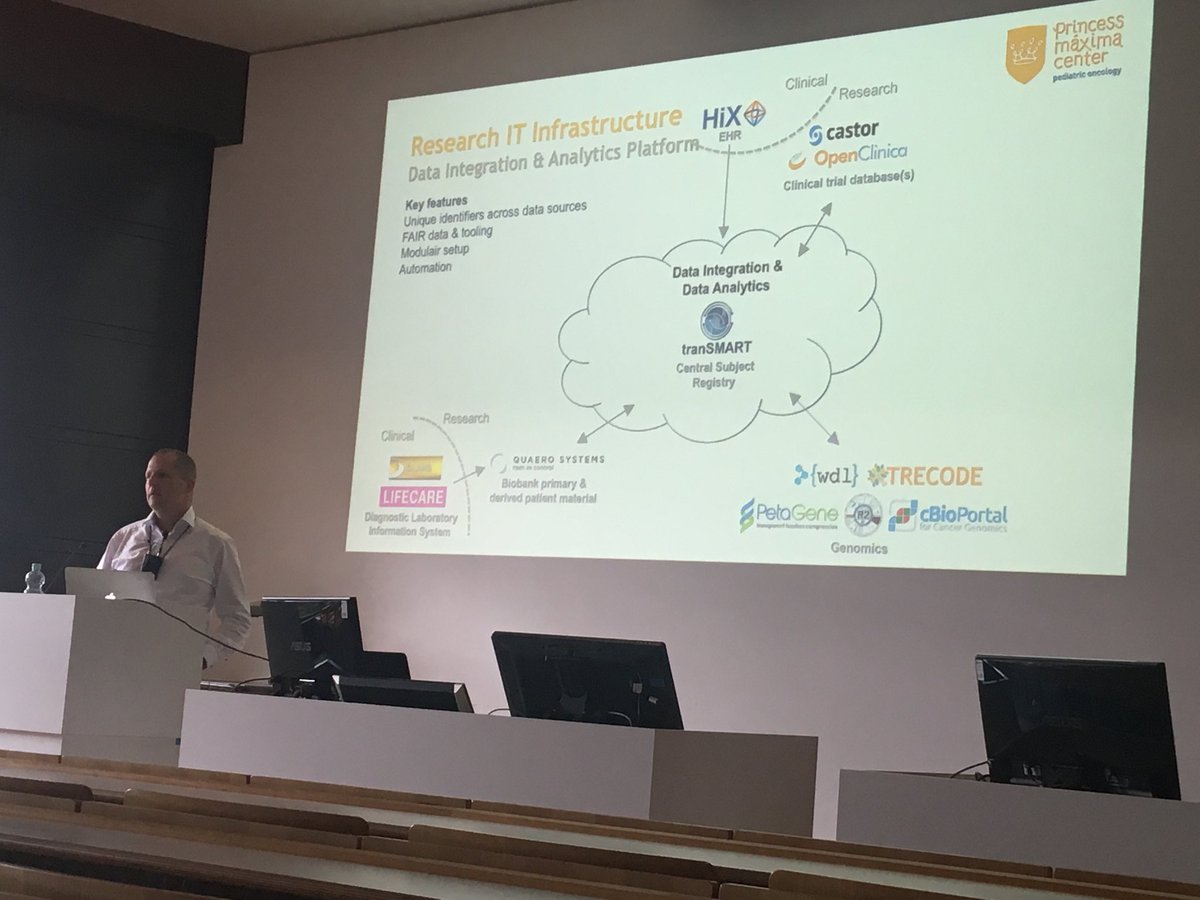 Usax001's tweet photo. ⁦@i2b2tranSMART⁩ 2019 EU meeting: Keynote from Patrick Kemmeren from Princess Máxima Center using ⁦@i2b2tranSMART⁩ and ⁦@glowingbear_app⁩ https://t.co/sGeO90HaNT